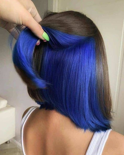 Peek a Boo Hair Color Ideas| Softer Hair Under Hair Dye, Under Hair Color, Hair Dyed Underneath, Hidden Hair Color, Hair Color Underneath, Peekaboo Hair, Fesyen Rambut, Hair Color Streaks, Hair Color For Women