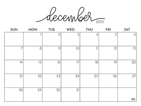 Select from 107 December 2025 calendars to stay organized during the busiest month of the year right up to the New Year! Print from home! 100% FREE! Blank December 2023 Calendar, December Calander 2022, December Bullet Journal Calendar, Bullet Journal Topics, December 2021 Calendar, December 2022 Calendar Printable, Free Printable Calendar Templates, Journal Topics, 2025 Calendar