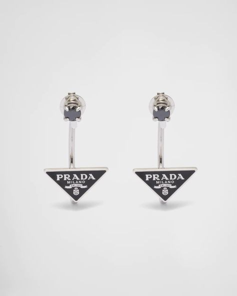 Prada Earrings Jewelry, Prada Earrings, Case 143, Prada Jewelry, Style Punk, Jewelry Lookbook, Earrings Women, 925 Silver Jewelry, Apartment Ideas