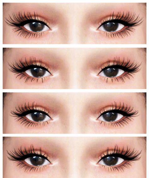 3 D L a s h e s V 4 | dreamgirl on Patreon (free) | 30 swatches | sims 4 cc custom content eye lashes eyelashes #ts4cc | glasses category Hair The Sims 4, Sims Makeup, Mods Sims 4, Los Sims 4 Mods, Sims 4 Piercings, Sims 4 Cc Eyes, Die Sims 4, The Sims 4 Skin, Makeup Cc