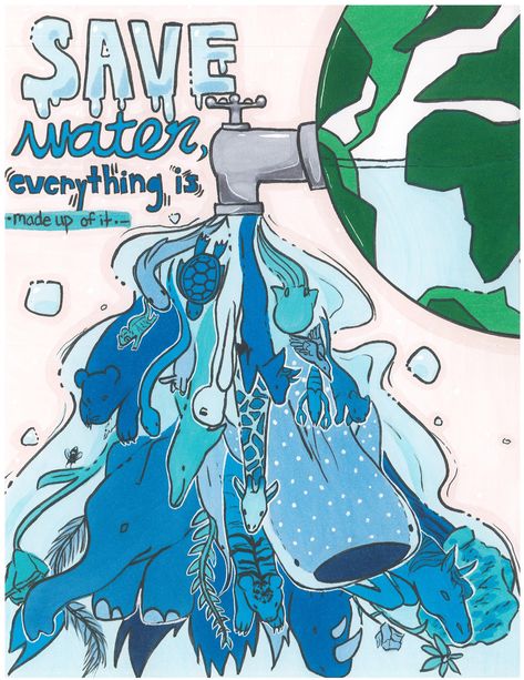 Drop Saver Poster Contest | City of Sunrise, FL Water Pollution Poster, Water Conservation Poster, Water Conservation Projects, Save Water Drawing, Save Earth Posters, Save Water Poster Drawing, Save Water Poster, Drawings With Meaning, Earth Drawings