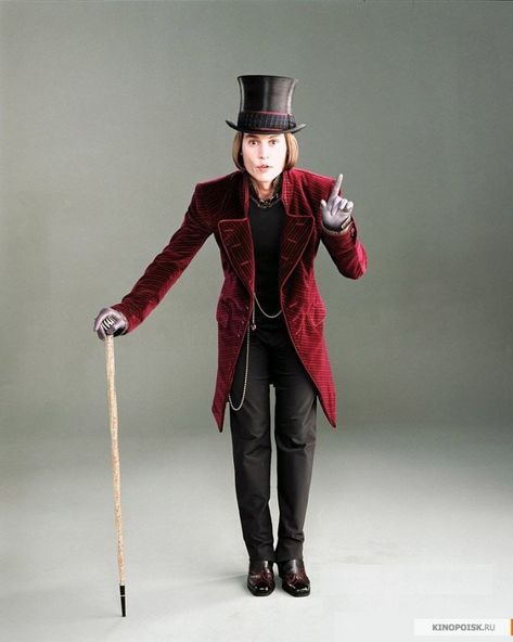 Willy Wonka (Johnny Depp) Willy Wonka Outfit, Wonka Outfit, Willy Wonka Johnny Depp, Johnny Depp Willy Wonka, Willy Wonka Costume, Charlie Chocolate Factory, John Depp, Johnny Depp Characters, Halloween Parejas