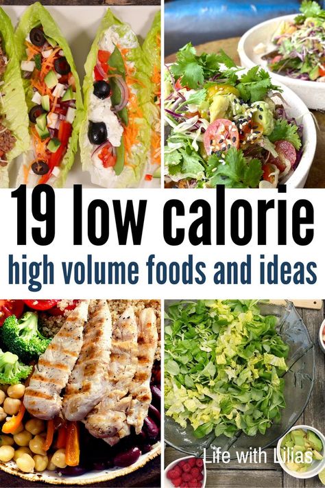 Volume Low Calorie Meals, High Volume Foods, Low Calorie High Volume, High Volume Low Calorie Meals, Volume Foods, High Volume Low Calorie, Low Calorie Meals, Healthy Low Calorie Meals, Low Calorie Dinners