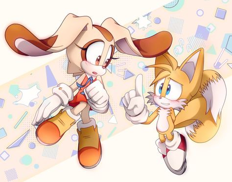 Tails X Cream, Tails And Cream, Cream Sonic, Sonamy Comic, Sonic Mania, Hedgehog Art, Sonic Boom, Sonic Fan Art, Sonic Art