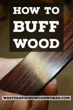 How to buff wood to a high gloss without applying any finish, and you can handle the piece in seconds rather than in hours. This is an easy process and I wish I got into buffing wood long before I finally did. Happy building. Small Wooden Projects, Woodworking Jigsaw, Learn Woodworking, Popular Mechanics, Diy Holz, Popular Woodworking, Wood Plans, Wooden Projects, Woodworking Jigs