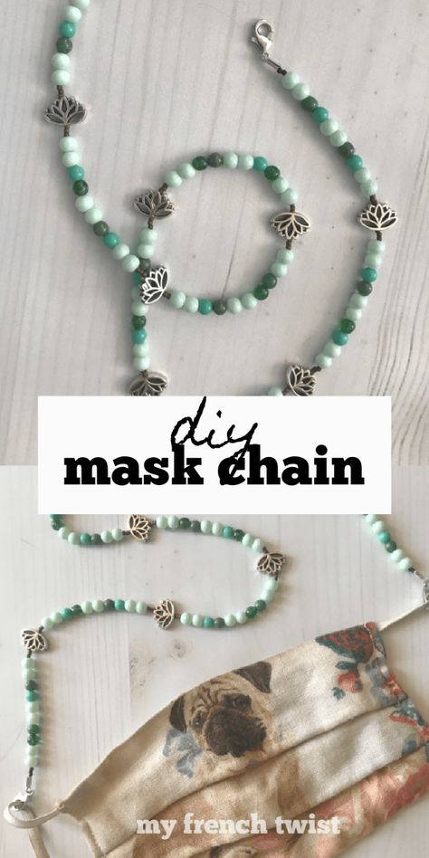 #maskChain Glasses Chain Diy, Installing Exterior Door, Homemade Lotion Bars, Cute Mask, Wearing A Mask, Mask Necklace, Rain Chain, Crafts For Seniors, Mask Chain