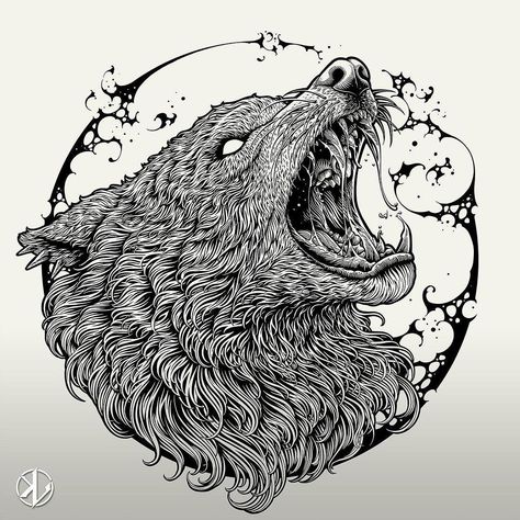 L O G O U P | “Wolf” 🐺 Awesome work by @healthypeople.art Follow 👉 @logoup_ for daily inspirations • DM or Email us for business inquiries! 👌 • Don’t… | Instagram Wolf Illustration Art, Wolf Graphic Design, Lettering Sketch, Photoshop Drawing, Wolf Illustration, Wolf Design, Art Hobbies, Wolf Art, Pretty Art