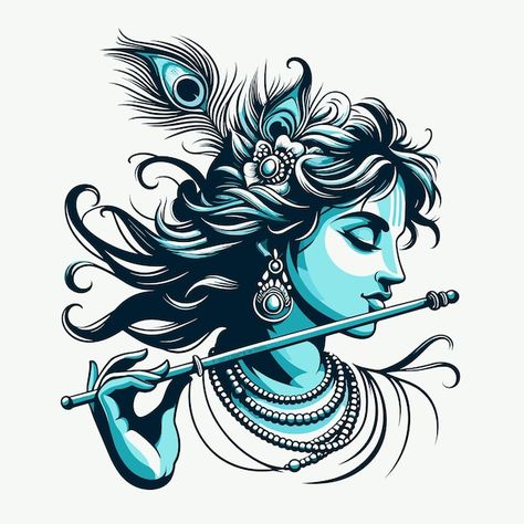 Lord Krishna Abstract, Krishna Abstract Art, Krishna Abstract, Acrylic Canvas Painting Ideas, Painting A Canvas, Clothes Videos, Hyper Realistic Tattoo, Canvas Painting Ideas For Beginners, Circle Mehndi