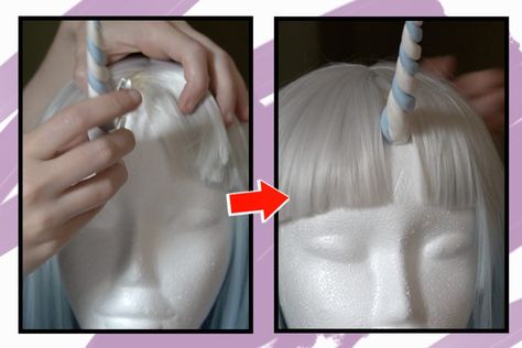 Unicorn Horn Cosplay, Cosplay Horns Diy, Unicorn Horn Diy, Diy Unicorn Horn, Unicorn Cosplay, Galarian Ponyta, Make A Unicorn, Horns Costume, Cosplay Horns