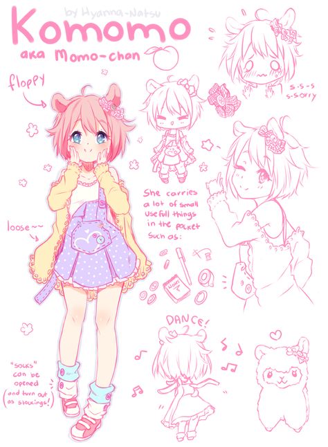 Edit: Added small chibi to show how is the coat with the hands down and shirt ^^  Speedpaint available, click here to watch!   Yaaayy~~ new original character! *U* She's kemonomimi versio... Manga Proportions, Hyanna Natsu, Arte Do Kawaii, Fandom Fashion, Reference Sheet, Chibi Drawings, Poses References, Kawaii Wallpaper, Cute Art Styles