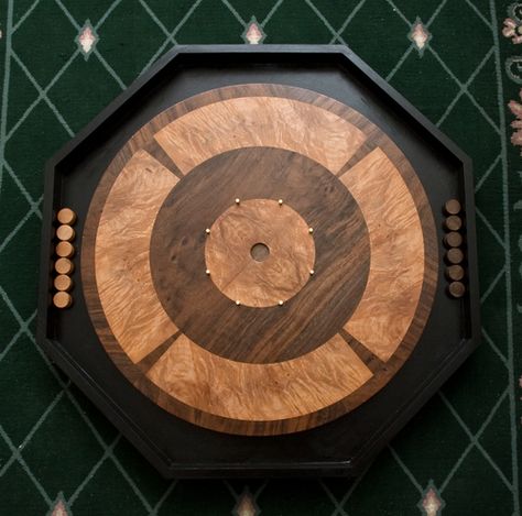 Diy Crokinole Board, Crokinole Board Plans, Diy Wooden Games, Giant Lawn Games, Crokinole Board, Wood Calendar, Cnc Router Projects, Wooden Board Games, Router Projects