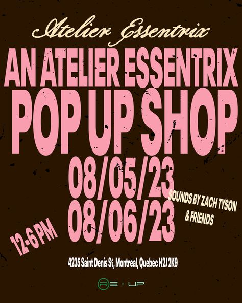 Pop up flyer inspo, graphic design inspo, flyer inspo, summer 2023 Pop Up Flyer Design, Pop Up Event Poster, Pop Up Shop Poster, Flea Market Flyer, Pop Up Flyer, Pop Up Poster, Promo Flyer Design, Pop Up Shop Flyer, Graphic Design Inspo