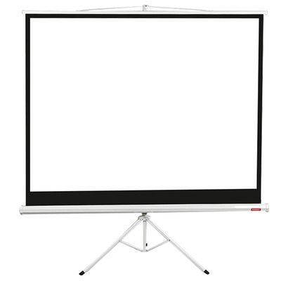 Levede White Portable Screen Projector with Tripod Stand & Reviews | Temple & Webster Projector Screen Stand, Movie At Home, Portable Screen, Portable Projector Screen, Vibey Room, Opening A Business, Portable Projector, Tripod Stand, Projector Screen