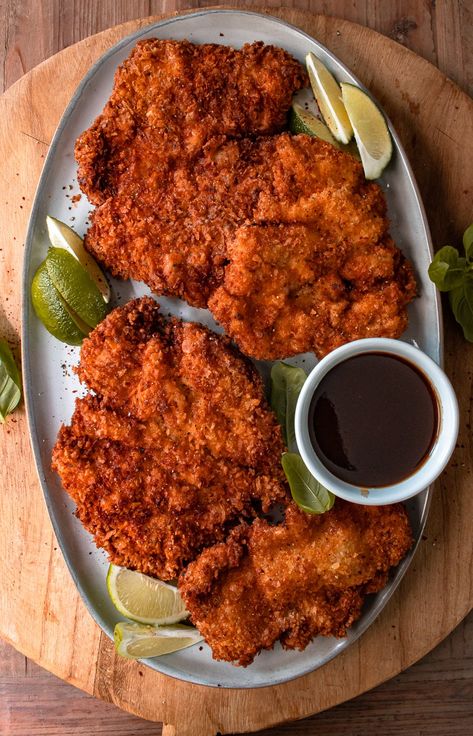 Fried Chicken, Essen, Mojo Chicken, Katsu Recipes, Crispy Chicken Breast, Chicken Katsu, Seasoning Recipes, Food Cravings, Aesthetic Food