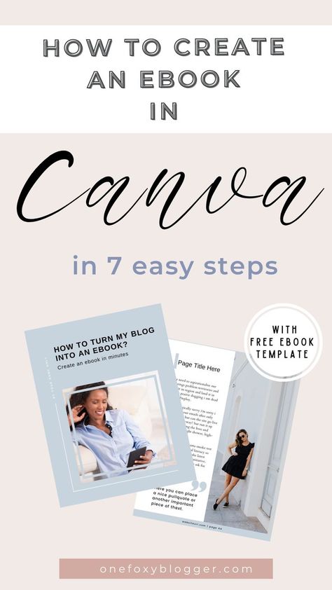 How to create an ebook in Canva in 7 easy steps Create An Ebook, Ebook Template Design, Make Money On Amazon, Business Ebook, Small Business Strategy, Etsy Branding, Ebook Design, Social Media Resources, Aspiring Author