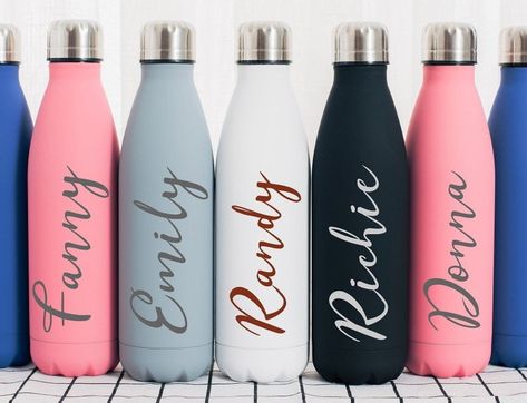 Water Bottle Custom, Monogram Cups, Trendy Water Bottles, Printed Water Bottles, Bridesmaid Tumbler, Personalized Water Bottle, Flask Water Bottle, Drinks Bottle, Cute Water Bottles