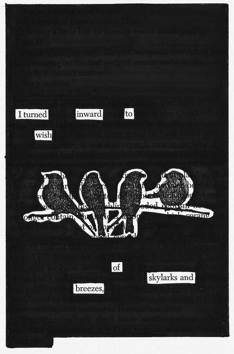 Inward | Black Out Poetry | C.B. Wentworth Blackout Poetry Art, Blackout Poems, Found Poetry, Poetry Unit, Poetry Ideas, Teaching Poetry, Book Page Art, Blackout Poetry, Poetry Art