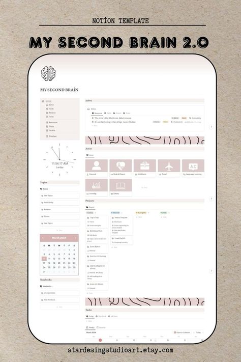 Minimal Notion Template, Simple Notion Template, Minimal Notion, Notion Template For Work, Second Brain Notion, Second Brain, Notion Dashboard, Work Goals, Daily Planning Minimal Notion Template, Minimal Notion, Second Brain Notion, Timetable Planner, Free Planner Inserts, Organize Your Thoughts, Planner Minimal, Life Planner Organization, Second Brain