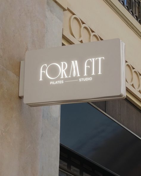 Brand Identity design for Form Fit, a pilates studio. brief by: @briefclub 🤍 At Designs by Gabi, we create bespoke, delightful, memorable visual identity designs that truly represent your business values and connect with high-end customers. If you're ready to LEVEL UP inquiry from the link in bio! Let's create a brand identity you'll be proud of! . . . #pilates #wellness #pilatesstudio #pilateslovers #coachlife #wellness #wellnessbrand #pilatesbranding #entrepreneurship #succesfulwomen ... Pilates Logo Design Inspiration, Pilates Studio Signage, Pilates Studio Logo Brand Identity, Pilates Business Cards, Submark Logo Ideas, Pilates Studio Names, Pilates Branding Design, Pilates Studio Name Ideas, Pilates Studio Branding