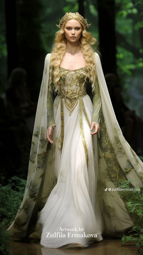 Fantasy Dresses, Fantasy Gowns, Medieval Dress, Fairytale Dress, Fantasy Costumes, Fantasy Dress, Fantasy Clothing, Fantasy Fashion, Character Outfits