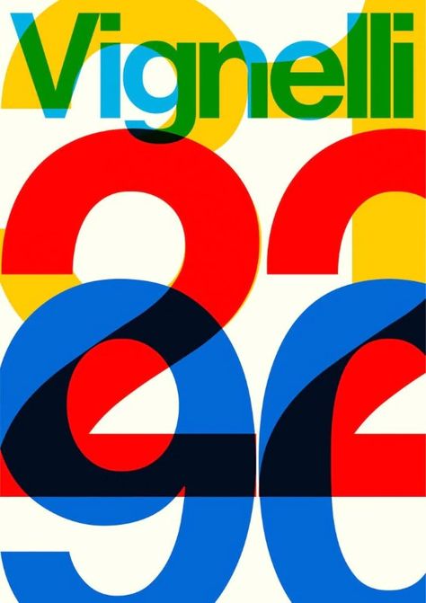 250 online posters to celebrate the 90th anniversary of Massimo Vignelli - Domus Massimo Vignelli Design Graphics, Massimo Vignelli Poster, Celebration Typography, Vignelli Design, Anniversary Poster, Anniversary Design, Poster Graphic Design, Massimo Vignelli, Swiss Style