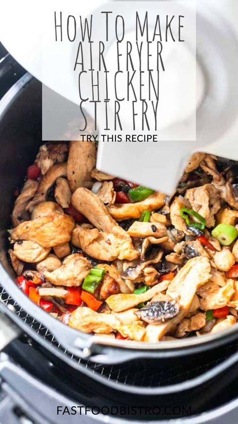 Air Fryer Stir Fry, Turkey Stir Fry Recipes, Healthy Chicken Stir Fry, Turkey Stir Fry, Recipe With Chicken, New Air Fryer Recipes, Easy Stir Fry Recipes, Chicken Dishes Easy, Cooks Air Fryer