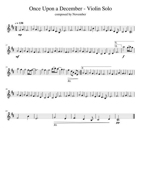 Once Upon A December Violin Sheet music for Violin (Solo) | Musescore.com Songs On Violin, Simple Violin Sheet Music, Violin Christmas Sheet Music, Free Violin Sheet Music Popular Songs, Violin Notes Songs, Careless Whisper Alto Sax Sheet Music, Violin Music Sheets For Beginners, Lana Del Rey Violin Sheet Music, Once Upon A December Sheet Music