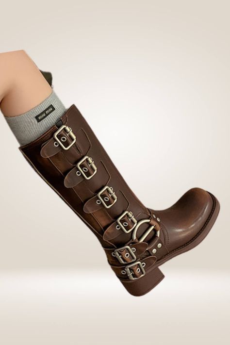 Brown vintage boots