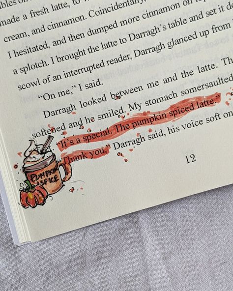 Cottage core cozy fantasy Ghibli aesthetic bookish reader coffee cozy living doodles annotations annotated books love quotes book dedications romantic romance pink annotations cinnamon pumpkin spice latte doodles Annotating Doodles, Annotations Ideas, Tress Of The Emerald Sea, Marking Books, Daughter Of The Moon Goddess, Fluffy Romance, Portal Magic, Daughter Of The Moon, Book Annotation Tips