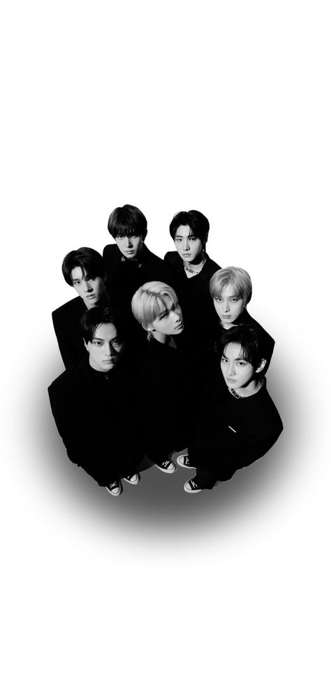 Bnw Wallpaper Aesthetic, Enhypen Cartoon Wallpaper Aesthetic, Enhypen White Wallpaper Aesthetic, Enha Black And White, Enhypen Black Wallpaper Ot7, Wallpaper Enyphen, Enhypen Ot7 Black And White, Enyphen Wallpaper Lockscreen, Kpop Prints Black And White