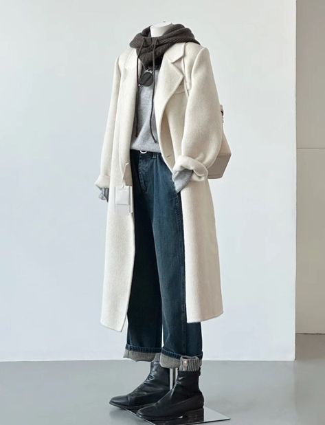 Women Double-sided White Long Wool Coat/trendy Stylish Feminine Wool Coat/ Fashion Jacket/wool Cashmere Coat/trench Coat - Etsy Long White Coat Outfit Winter, Ivory Wool Coat, White Trench Coat Outfit Women, Off White Coat Outfit, White Winter Coat Outfit, Long White Coat Outfit, White Wool Coat Outfit, Ivory Coat Outfit, White Coat Winter Outfit