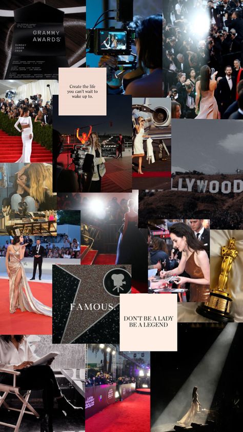 #aestatic #foryou #actress #collage #famous Famous Vision Board, Actress Career, Manifesting Vision Board, Hollywood Aesthetic, Filmmaking Inspiration, Dream Life Goals, Famous Lifestyle, Business Vision Board, Acting Lessons