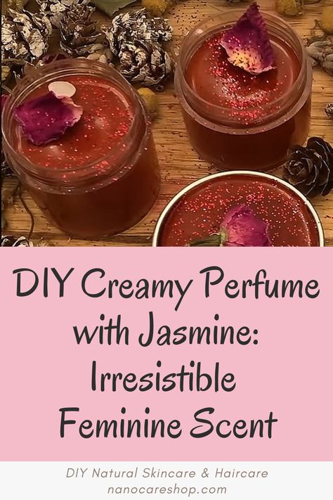 Welcome to the captivating world of DIY creamy perfumes, where elegance meets enchantment! In this article, we will unveil the secrets to creating your very own alluring fragrance, enriched with the delightful essence of jasmine. There's something truly special about crafting a perfume that embodies the essence of femininity, and with our step-by-step guide, you can now unlock the magic of jasmine and indulge in a scent that's uniquely yours. Diy Jasmine Perfume Recipes, Homemade Perfume With Flowers, Pheromone Perfume Diy, Solid Perfume Diy, Perfume Oil Recipes, Diy Perfume Recipes, Strawberry Perfume, Perfume Blends, Essential Oil Perfumes Recipes