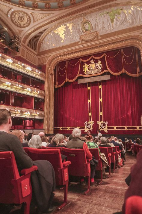 auditorium at the royal opera house theatre, watching la travaiata Watching Theatre Aesthetic, Royal Opera House Aesthetic, Auditorium Aesthetic, Opera House Outfit, Opera House Aesthetic, Royal Moodboard, Opera Aesthetic, Royal Opera House London, 1940s Party