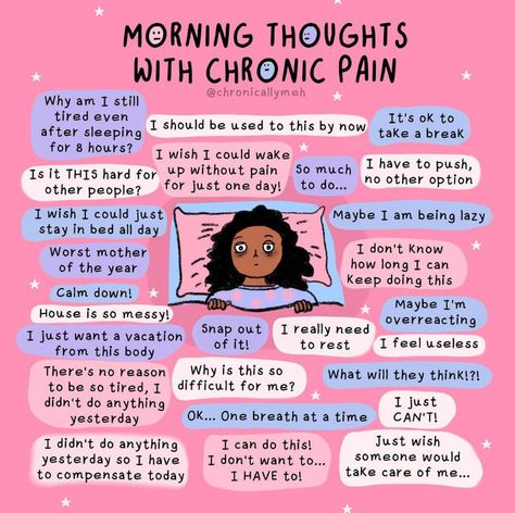 Illness Humor, Chronic Pain Awareness, Morning Thoughts, Chronic Migraines, Autoimmune Disorder, I Wake Up, Chronic Condition, Invisible Illness, Chronic Fatigue