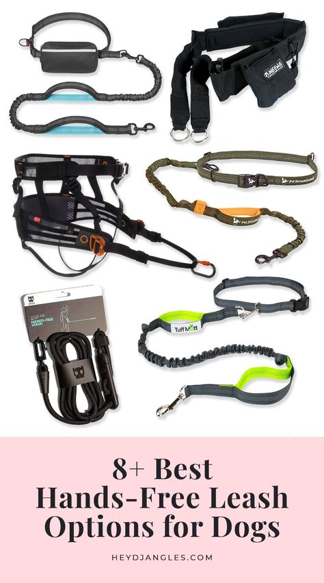 8 Best Hands-Free Leash Options for Dogs - featuring brands such as Tuff Mutt, Hurtta, Zee.Dog, Neewa, Non-Stop Dogwear and more. Hands-free dog leash, best hands-free leash for dogs, dog walking belts, running with your dog #doglover #handsfree #dogwalking Walking Accessories, Walking Clothes, Dog Running Leash, Dog Walking Outfit, Dog Car Harness, Dog Belt, Leash For Dogs, Best Small Dogs, Dog Walking Accessories