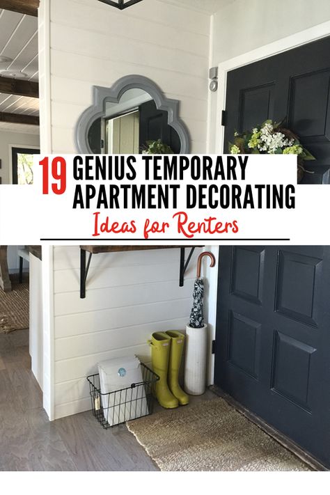 Decorating your college apartment on a budget? Here are some cheap DIY decor projects for your kitchen, bathroom, and living room! #rentals #apartment #diydecor #temporarydecor Renter Friendly Decorating, Rental Makeover, Townhouse Decorating, Rental Kitchen Makeover, Rental Home Decor, Renters Decorating, Rental Bathroom, Apartment Decor Ideas, Small Living Room Layout