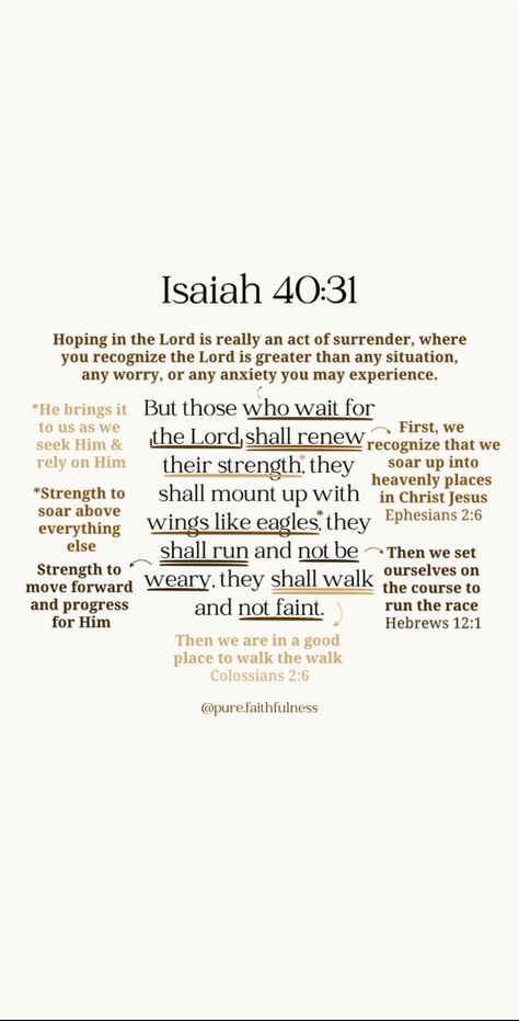 Isaiah 40:31 Bible Study Bible Verse To Study, Isaiah Bible Study Notes, Isaiah 40:28-31, Isaiah Verses Scriptures, Isaiah 58:11, Isaiah 40 31 Wallpaper, Isaiah Bible Verses, Isaiah Bible Journaling, Isaiah Bible Study