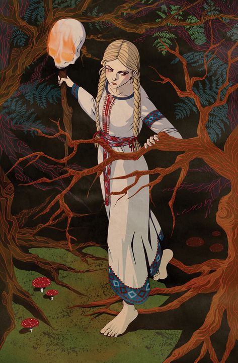 Vasilisa the Beautiful, Aga Futa on ArtStation at https://www.artstation.com/artwork/xYrxgR Vasilisa The Beautiful, Slavic Paganism, Baba Jaga, Slavic Folklore, Baba Yaga, Fairytale Art, Wow Art, Witch Art, Russian Art