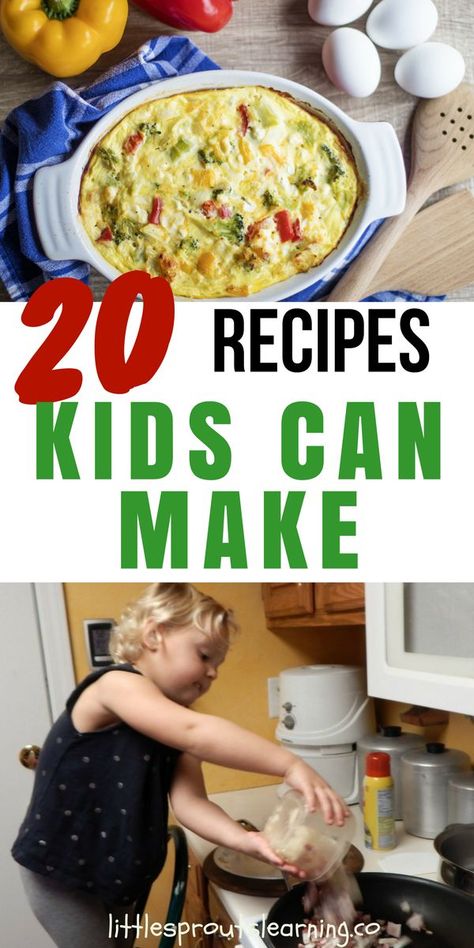 Teaching Kids To Cook, Recipes Kids Can Make, Cooking With Toddlers, Kid Chef, Kids Cooking Recipes, Cooking Classes For Kids, Easy Meals For Kids, Cooking Lessons, Kids Recipes