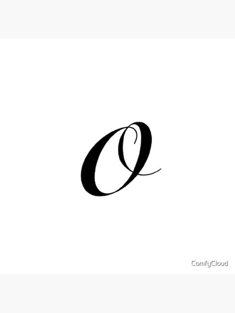 Cursive Letter O Pin – Limited Edition by ComfyCloud Letter O Font Design, Letter S Cursive, O Font Design, O In Cursive, O Logo Design Ideas, Letter O Tattoo, O Letter Design, Letter O Design, O Typography