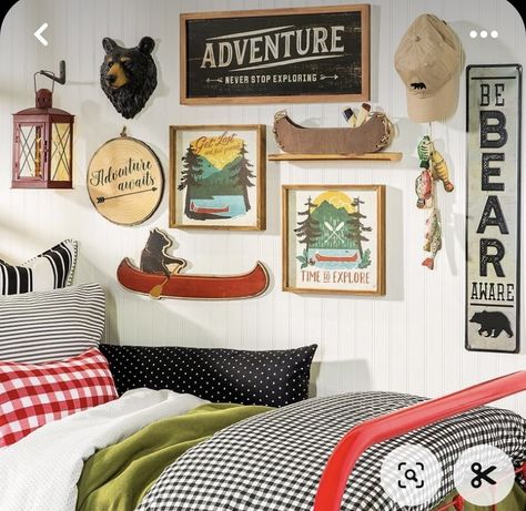 Hobby Lobby Bedroom Decor Ideas, Bedroom Decor Ideas Cozy, Hobby Lobby Bedroom, Hobby Lobby Bedroom Decor, Camping Theme Bedroom, Fishing Bedroom, Camping Bedroom, Camping Room, Adventure Room