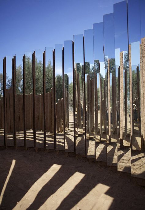 Spiral Installation, Contemporary Installation, Mud Brick, Interactive Lighting, Mirror Installation, Pavilion Design, Interactive Installation, Installation Design, Sculpture Installation