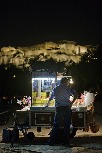 Athens by night Greece   - Explore the World with Travel Nerd Nici, one Country at a Time. http://TravelNerdNici.com Athens By Night, Food For Special Event, Athens City, Greece Beach, Greece Holiday, Visiting Greece, Village Life, Acropolis, Local Community