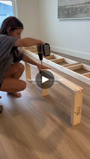 8.2K views · 54 reactions | Build a bench for dining room. It's not hard as I thought at first #diy #diyprojects #diybench #roomdecor #homemakeover | The Art of Interior Design | The Art of Interior Design · Original audio Build A Bench, Diy Bench, Built In Bench, Rum, Bench, Dining Room, Diy Projects, Audio, Room Decor