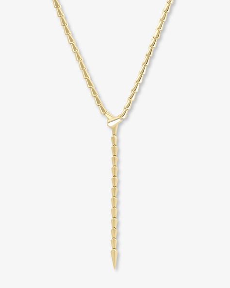 Something With an Edge Luxury Long Necklace For Layering, Si Sabato Necklace, Luxury Lariat Necklaces For Layering, Luxury Lariat Necklace For Layering, Luxury Layering Lariat Necklace, Luxury Lariat Chain Necklace For Everyday, Serpent Necklace, Melinda Maria Jewelry, Basic Bracelet