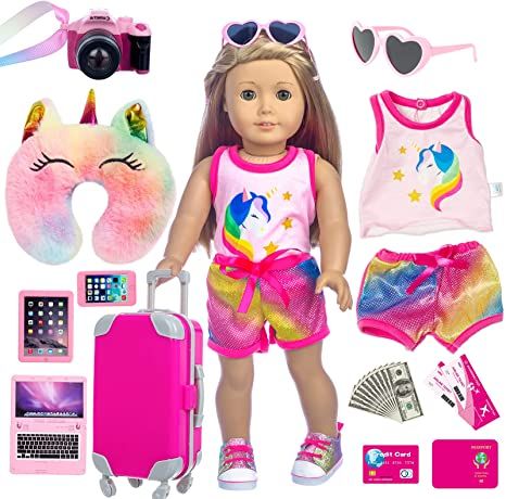 Toys Girls Kids, Toys For Girls 11-12, American Toys, Barbie Store, Doll Suitcase, Og Dolls, American Girl Doll Sets, American Girl Toys, Accessoires Barbie