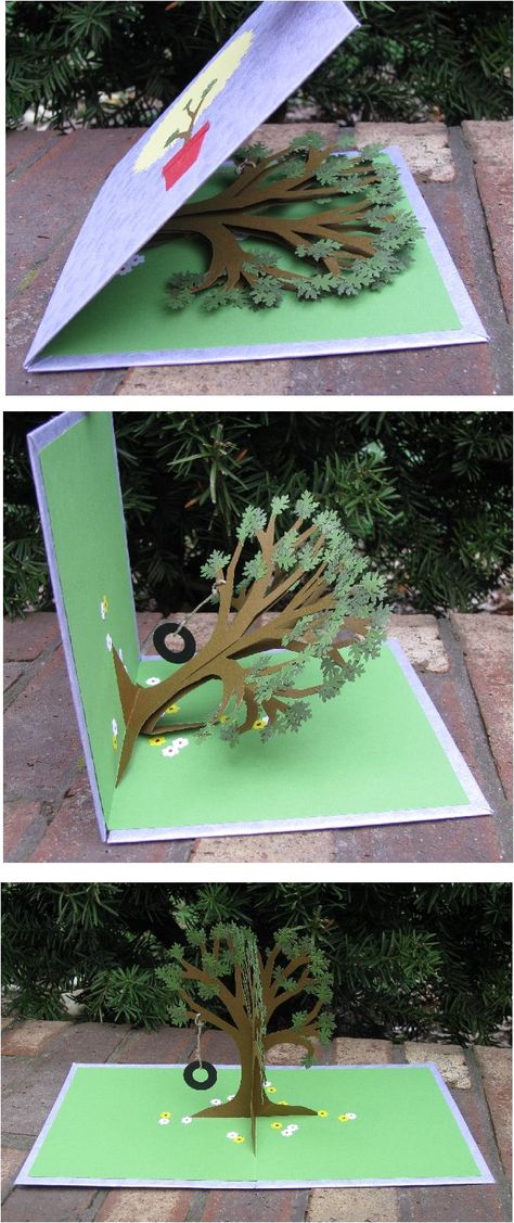 Tarjeta árbol Arte Pop Up, Origami Templates, Box Templates, Pop Up Art, Paper Pop, Glitter Houses, 카드 디자인, Paper Snowflakes, 3d Cards