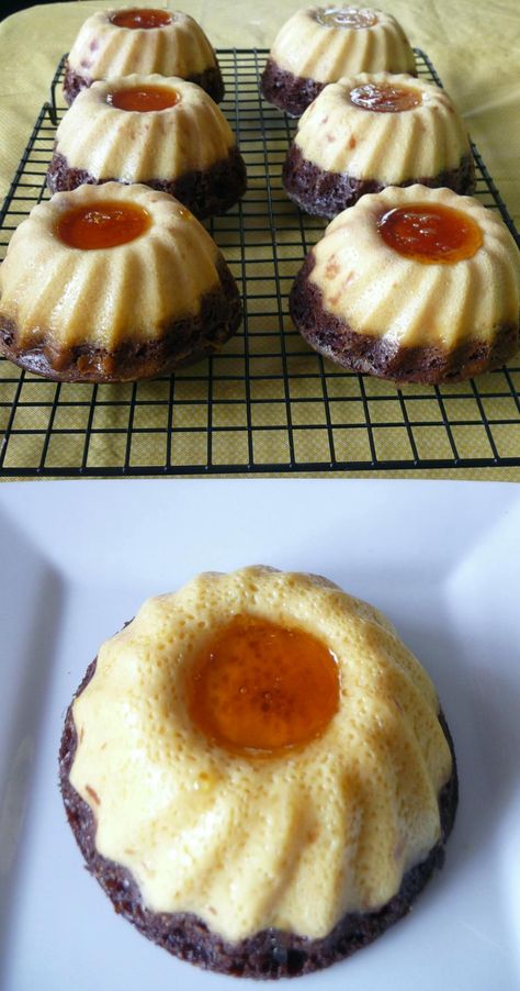 Impossible Cake in a row 6 5 10 Flan Cakes, Dessert Souffle, Mini Flan, Chocolate Flan Cake, Flan Recipes, Impossible Cake, Mini Bundt Cakes Recipes, Chocoflan Recipe, Chocolate Flan