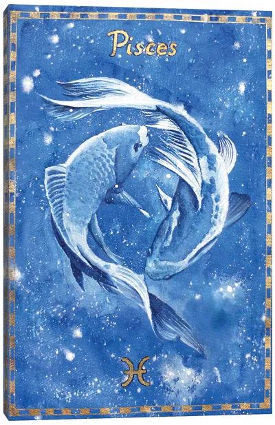 Astrology Canvas Art Prints | iCanvas Elemental Signs, Pisces + Core + Aesthetic, Pisces Design, Pisces Queen, Zodia Pești, Pisces Art, Pisces Energy, Brow Chakra, Zodiac Chinese